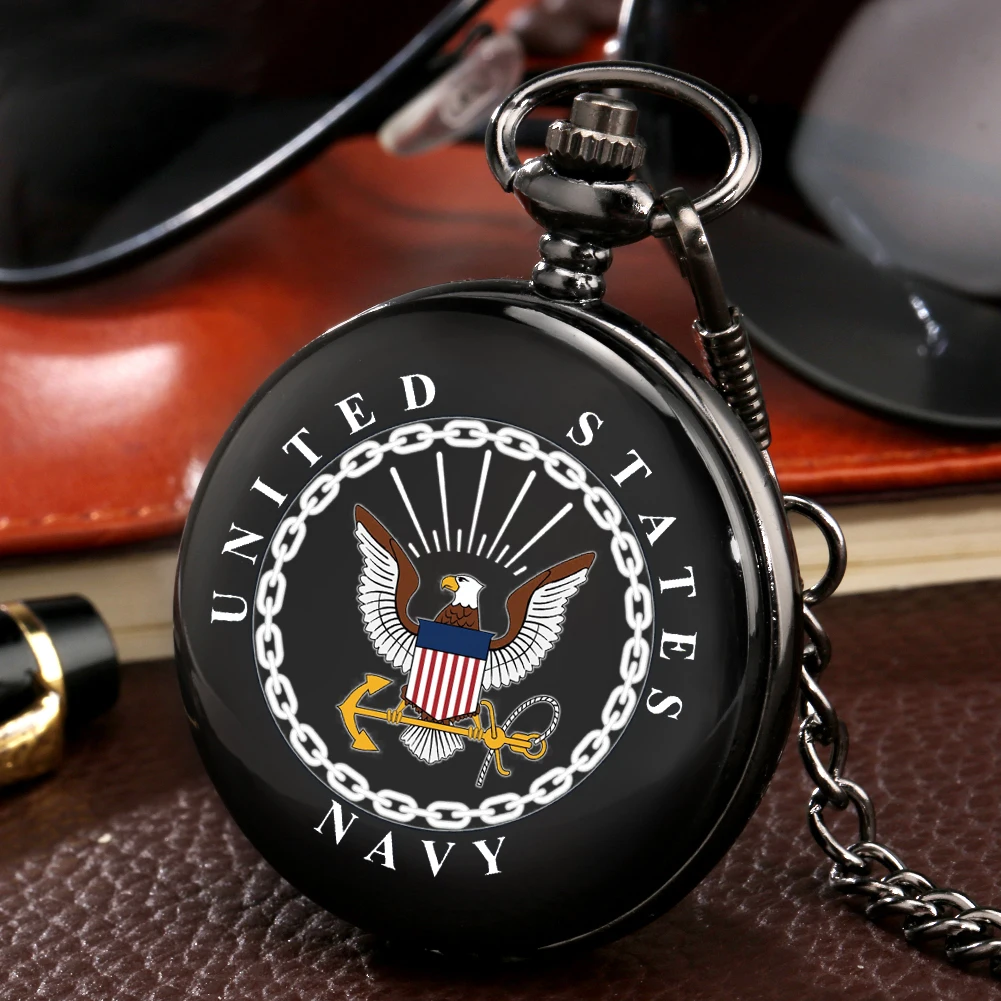 Practical United States Navy Logo Badge Military Man Quartz Pocket Watch Superior Chain FOB Watch Arabic Numerals Pocket Watches
Practical United States Navy Logo Badge Military Man Quartz Pocket Watch Superior Chain FOB Watch Arabic Numerals Pocket Watches