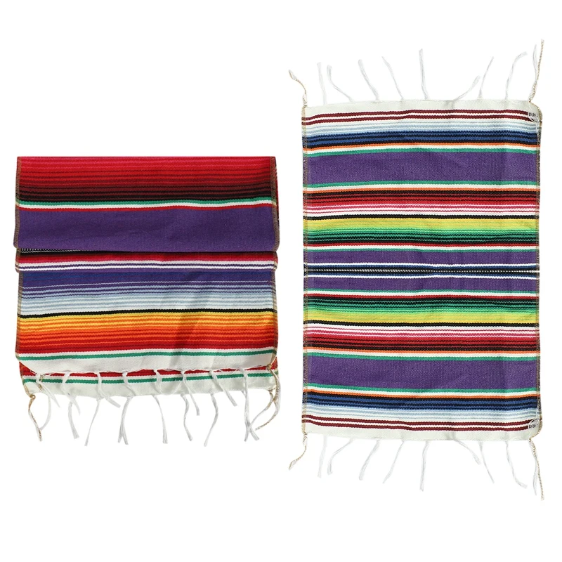 Mexican Table Runner with Place Mats,Mexican Assorted Place Mats Mexican Party Wedding Decorations, Fringe Blanket Table Runner
Mexican Table Runner with Place Mats,Mexican Assorted Place Mats Mexican Party Wedding Decorations, Fringe Blanket Table Runner