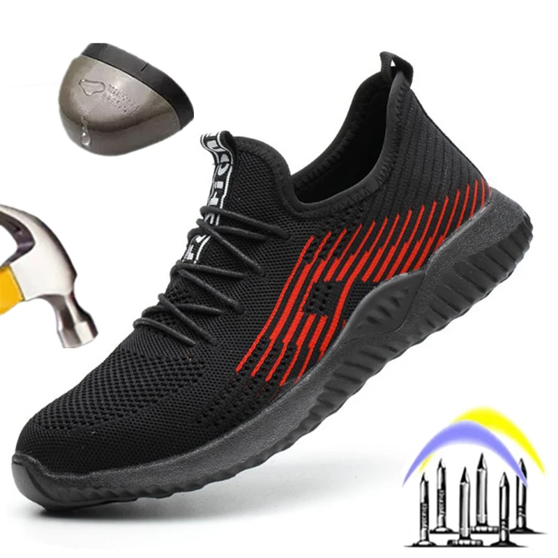 Men Safety Shoes Work Shoes Male Sneakers Steel Toe Caps Shoes For Men Indestructible Shoes Anti-Puncture Lightweight Anti-smash
Men Safety Shoes Work Shoes Male Sneakers Steel Toe Caps Shoes For Men Indestructible Shoes Anti-Puncture Lightweight Anti-smash