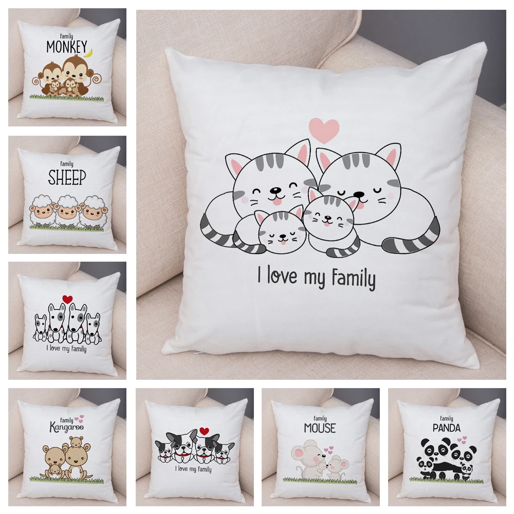 Cute Cartoon Pet Cat Panda Monkey Family Cushion Cover Decor Lovely Animal Pillow Case for Sofa Home Children Room Pillowcase
Cute Cartoon Pet Cat Panda Monkey Family Cushion Cover Decor Lovely Animal Pillow Case for Sofa Home Children Room Pillowcase