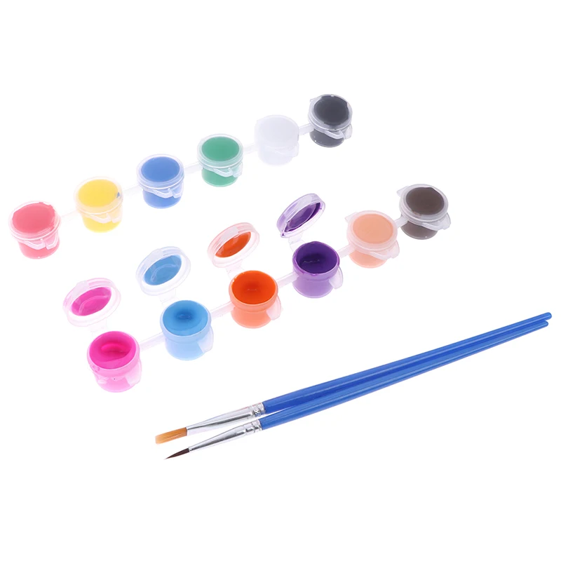 12 Colors Textile Fabric Hand Painted Wall Plaster Painting Drawing For Kids Acrylic Paint WaterBrush Pigment Set for Clothing
12 Colors Textile Fabric Hand Painted Wall Plaster Painting Drawing For Kids Acrylic Paint WaterBrush Pigment Set for Clothing