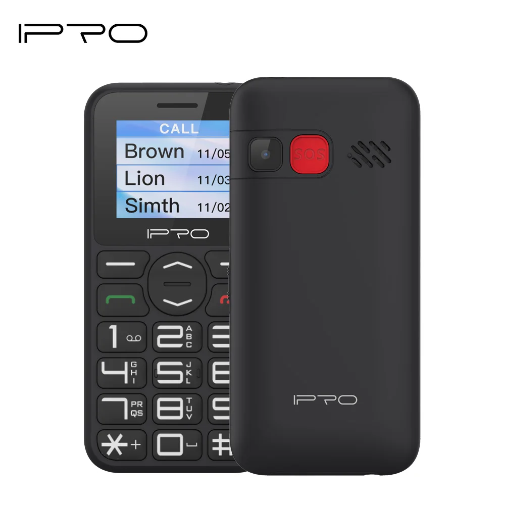 

Telefone IPRO F183 1.77inch 2G GSM 3G Mobile Phone SOS Big Button Senior Citizen Feature Phone 800mAh Battery Dual SIM Celular