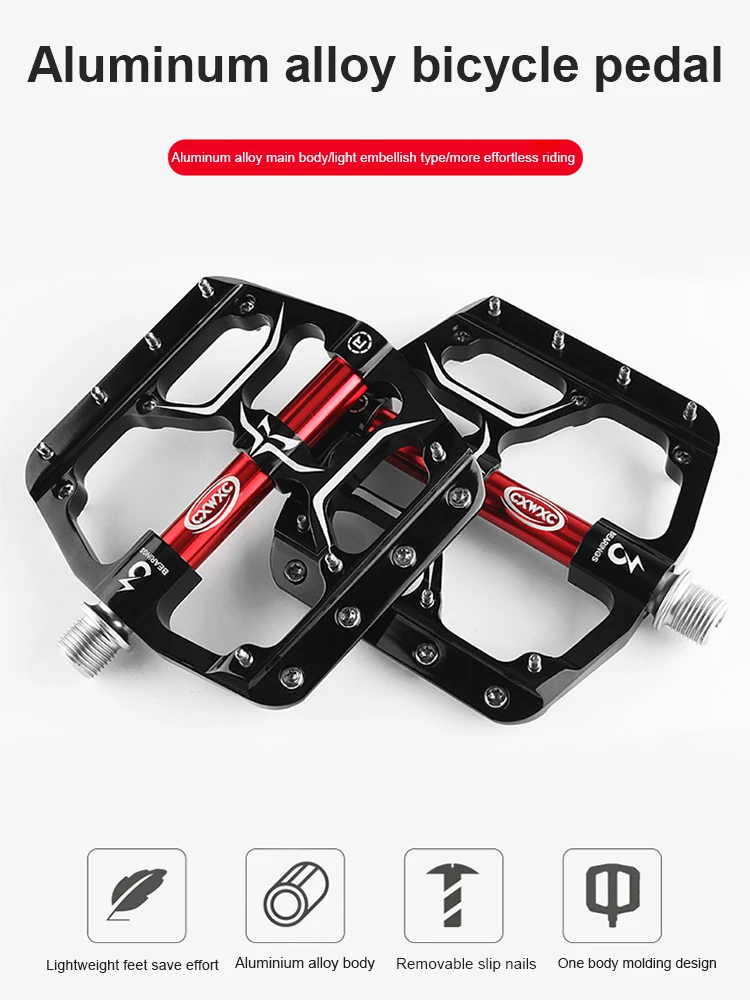 CXWXC CXV15 2pcs Bicycle Pedals Wide Flat Mountain Road Cycling Bike Pedal 3Sealed Bearings 9/16in Aluminum with Antiskid Cleats
CXWXC CXV15 2pcs Bicycle Pedals Wide Flat Mountain Road Cycling Bike Pedal 3Sealed Bearings 9/16in Aluminum with Antiskid Cleats