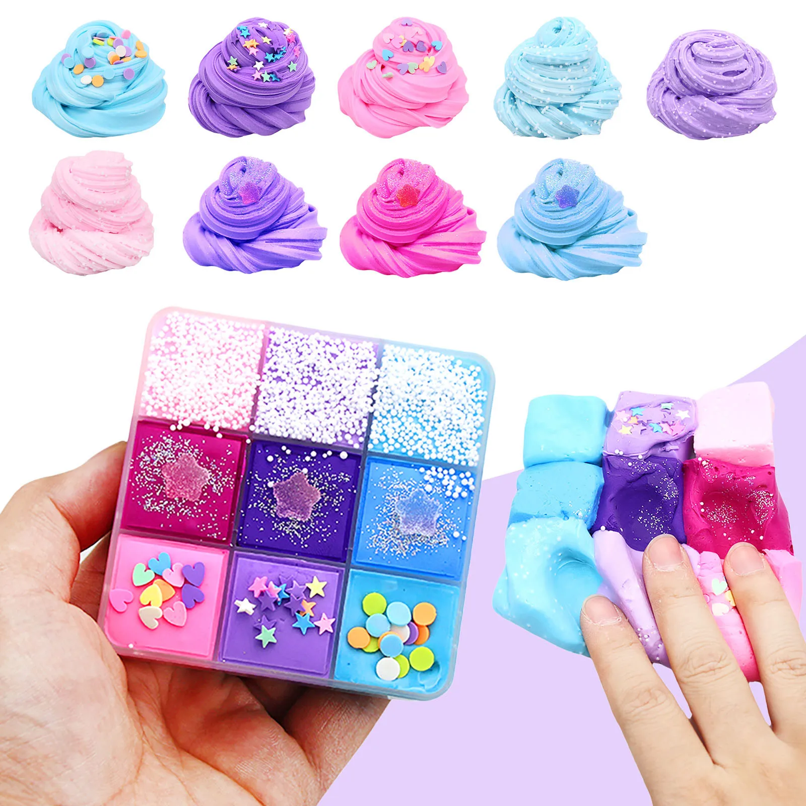 9 Color Cotton Mud Diy Slime Mud Colorful Mud Educational And Stress Relief Slime Children Creative Toys Juguetes De Los Nios#H
9 Color Cotton Mud Diy Slime Mud Colorful Mud Educational And Stress Relief Slime Children Creative Toys Juguetes De Los Nios#H