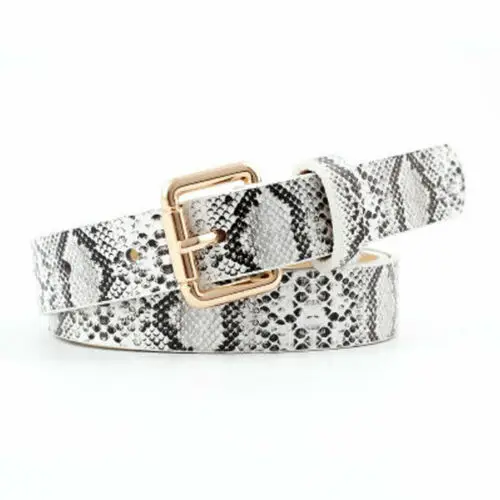 Fashion Snake Skin Print Belts for Women Gold Square Pin Buckle Waistband PU Leather Belt Dress Jeans Leather Belt
Fashion Snake Skin Print Belts for Women Gold Square Pin Buckle Waistband PU Leather Belt Dress Jeans Leather Belt