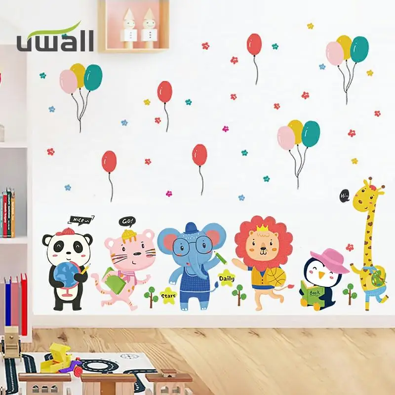 Cartoon Balloon Cute Animal Wall Stickers For Kids Room Child Bedroom Wall Decor Home Decorations Self Adhesive Decor Stickers
Cartoon Balloon Cute Animal Wall Stickers For Kids Room Child Bedroom Wall Decor Home Decorations Self Adhesive Decor Stickers