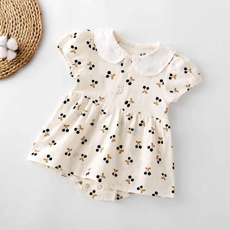 Summer Baby Infant Rompers Short Sleeve Toddler Bodysuit Dress One Piece Jumpsuit for Little Girls KF1044
Summer Baby Infant Rompers Short Sleeve Toddler Bodysuit Dress One Piece Jumpsuit for Little Girls KF1044