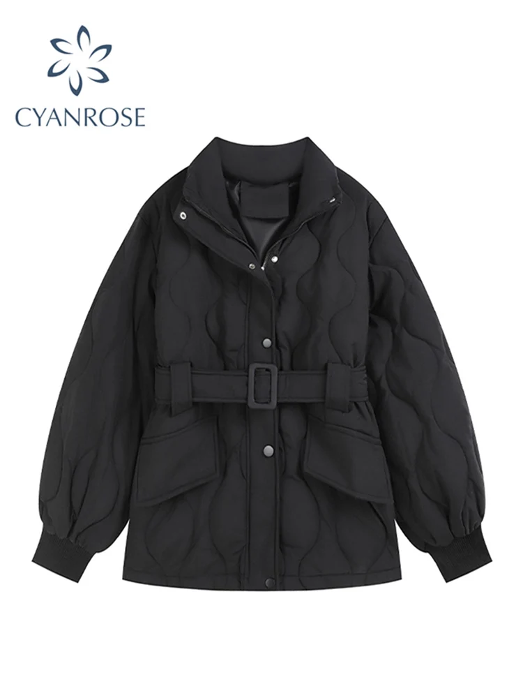 Down Cotton Jacket Coat For Women Winter Overcoat Vintage Streetwear Thick Warm Female Zipper Padded Coat With Belt Outerwear
Down Cotton Jacket Coat For Women Winter Overcoat Vintage Streetwear Thick Warm Female Zipper Padded Coat With Belt Outerwear