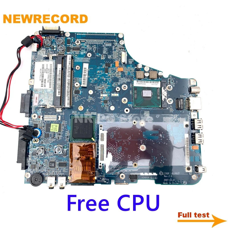 NEWRECORD материнская плата для ноутбука Toshiba A200 A205 k000052300 основная La 3661P intel GM945 DDR2