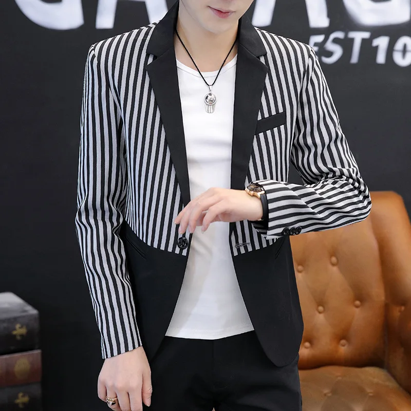 HO 2021 Men's Casual Multicolor blazer Youth Slim Fit Spring Trend Stripe One Button Single-Breasted blazer
HO 2021 Men's Casual Multicolor blazer Youth Slim Fit Spring Trend Stripe One Button Single-Breasted blazer