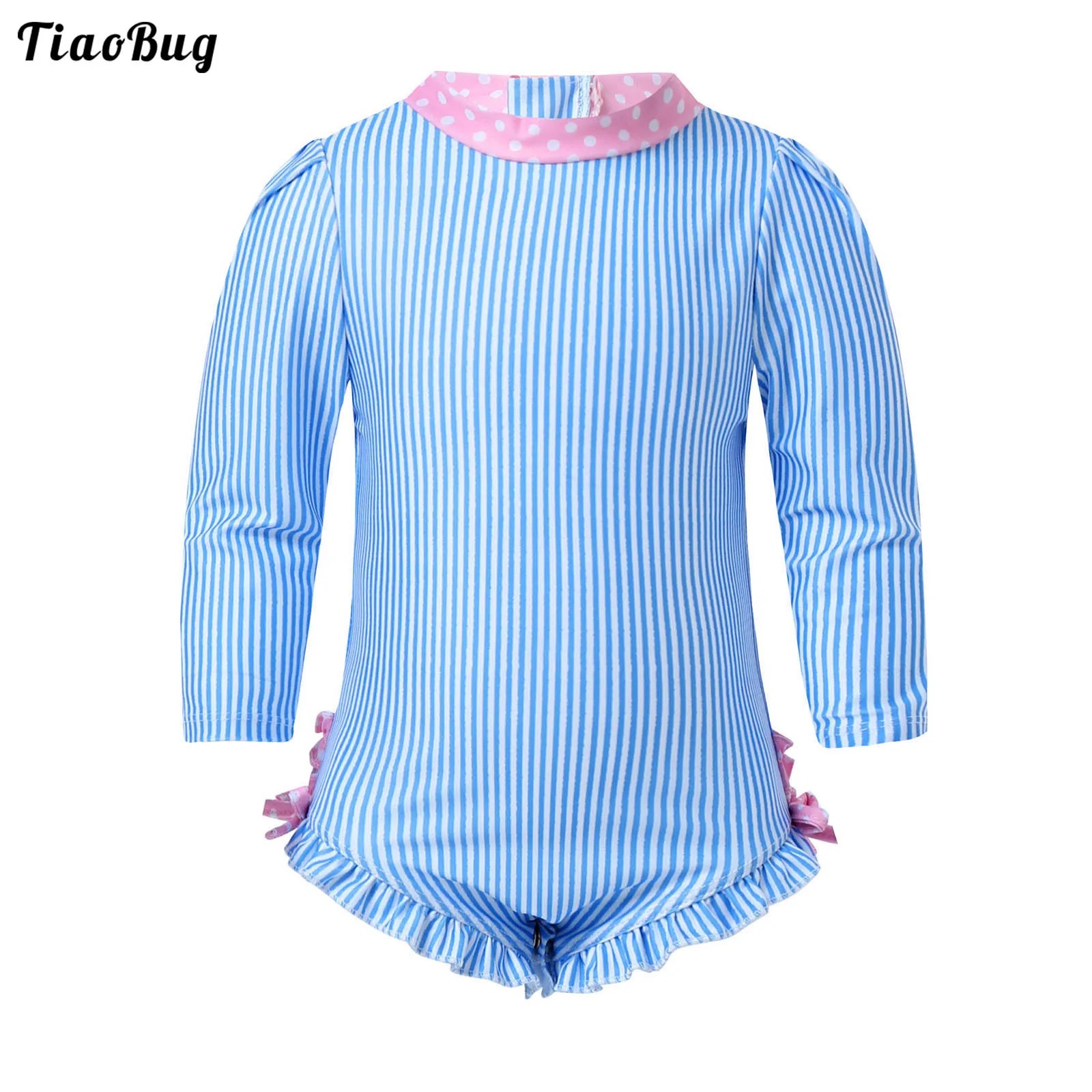 Summer Striped Infant Baby Girls One-Piece Swimsuit Bodysuit Long Sleeves Floral Printed Back Zipper Swimwear Bathing Suit
Summer Striped Infant Baby Girls One-Piece Swimsuit Bodysuit Long Sleeves Floral Printed Back Zipper Swimwear Bathing Suit