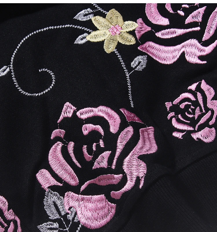 Harajuku Streetwear Pullover Hoodie Roses Embroidery Gothic Clothes Hoodies Sweatshirts Men Women Pink
Harajuku Streetwear Pullover Hoodie Roses Embroidery Gothic Clothes Hoodies Sweatshirts Men Women Pink