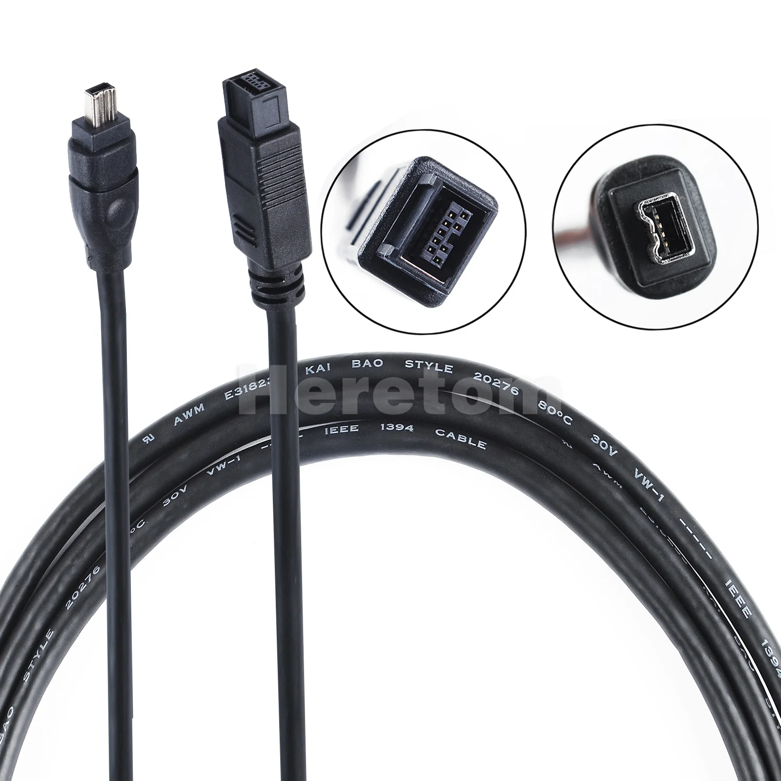 IEEE1394 Cable 4P to 9P 4P-9P 4Pin to 9Pin Firewire 800 to Firewire 400 1394A 4 Pin to 1394B 9 Pin
IEEE1394 Cable 4P to 9P 4P-9P 4Pin to 9Pin Firewire 800 to Firewire 400 1394A 4 Pin to 1394B 9 Pin