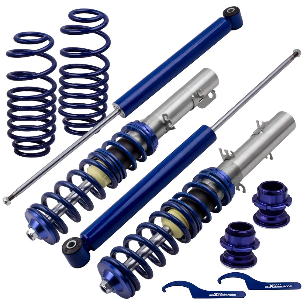 MaXpeedingrods Adjustable Coilovers Absoeber Springs for VW Golf MK4 2WD only A4 1998-2005 Shock Absorber Coil Springs Blue
MaXpeedingrods Adjustable Coilovers Absoeber Springs for VW Golf MK4 2WD only A4 1998-2005 Shock Absorber Coil Springs Blue