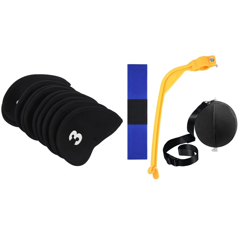 Новинка, 10 шт., железная насадка на голову для гольфа и 3 шт. аксессуаров для тренировок по гольфу, набор для помощи при тренировке качели
Новинка, 10 шт., железная насадка на голову для гольфа и 3 шт. аксессуаров для тренировок по гольфу, набор для помощи при тренировке качели