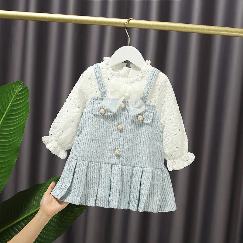 2020 Autumn New Baby Girls Sweet Bow Princess Long Sleeve Dress Girls Ladies Temperament a Pleated Dress Kids
2020 Autumn New Baby Girls Sweet Bow Princess Long Sleeve Dress Girls Ladies Temperament a Pleated Dress Kids