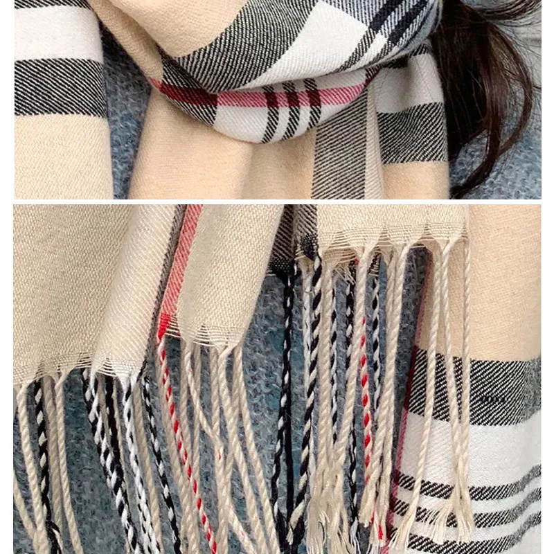 Scarf Women Autumn Winter Models British Style Super Large Shawl Cashmere Lovers Plaid Thick Tassel Scarves Wraps Female
Scarf Women Autumn Winter Models British Style Super Large Shawl Cashmere Lovers Plaid Thick Tassel Scarves Wraps Female