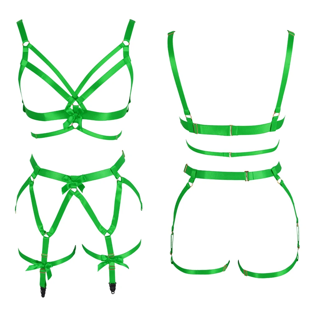 Harness Harajuku Original Design Pink Garter Bondage Full Body Set Adjust Waist Suspender Belt Hollow Bra Tops Pole Dance Rave
Harness Harajuku Original Design Pink Garter Bondage Full Body Set Adjust Waist Suspender Belt Hollow Bra Tops Pole Dance Rave