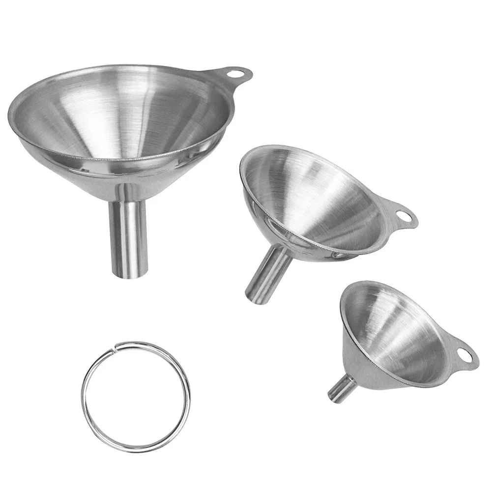 3PCS/Set Stainless Steel Funnel Small Medium Large Variety Liquid Funnels Bar Tool Kitchen Accessories
3PCS/Set Stainless Steel Funnel Small Medium Large Variety Liquid Funnels Bar Tool Kitchen Accessories