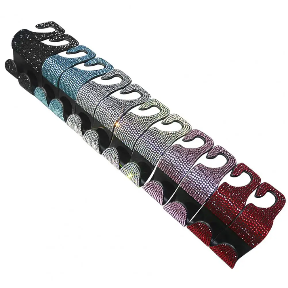 4Pcs Universal Car Backseat Hooks with Rhinestone Hanger Bag Cloth Holder Seat Decors for Car Bag Purse Cloth Decoration 
4Pcs Universal Car Backseat Hooks with Rhinestone Hanger Bag Cloth Holder Seat Decors for Car Bag Purse Cloth Decoration