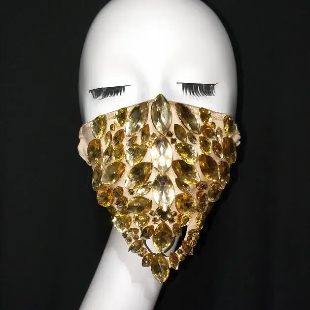 Модные маски с золотыми серебряными и красными камнями костюм для выступления