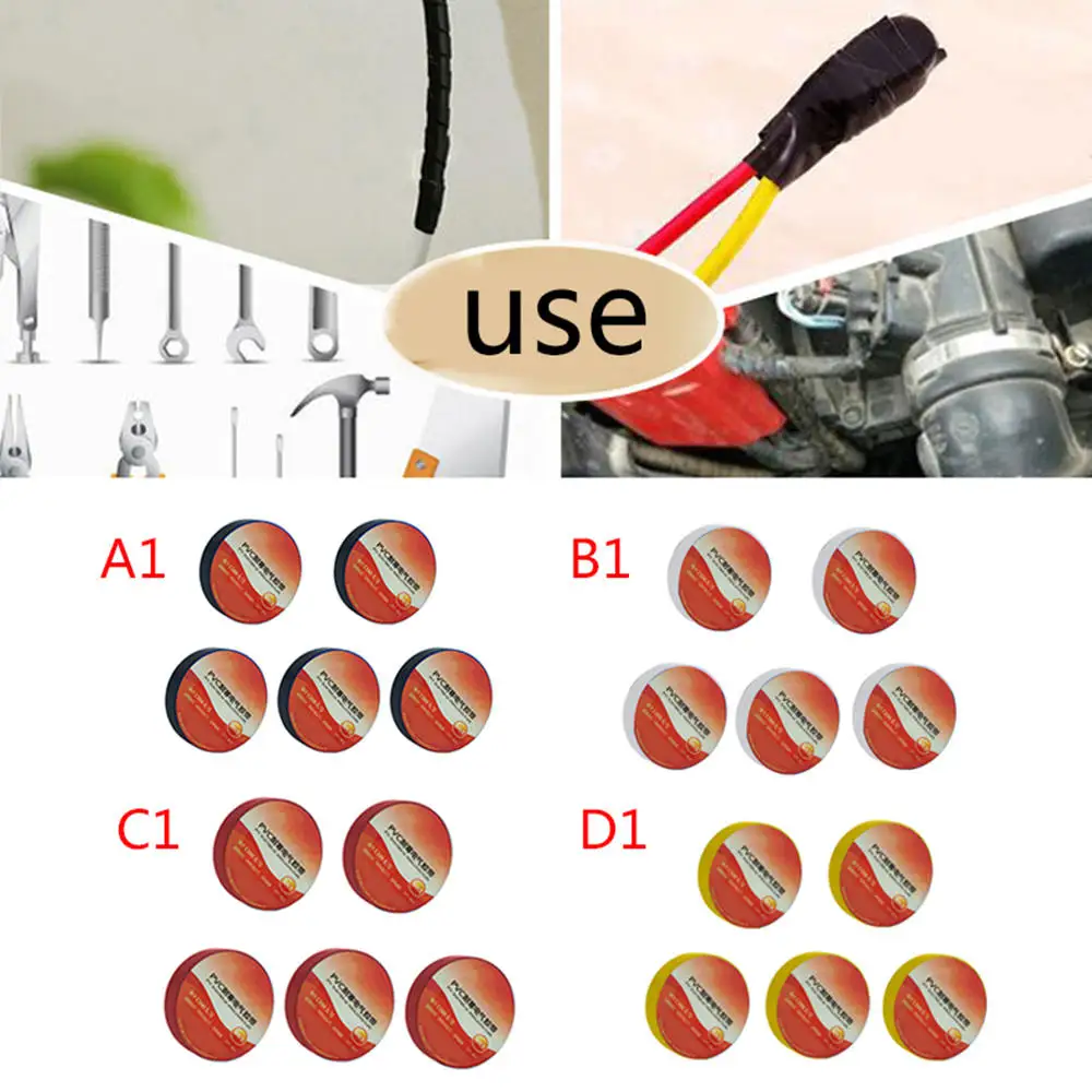 5pcs 15m Environmentally Friendly Electrical Insulation Tape PVC Cold Resistant Waterproof Insulation DIY Tape
5pcs 15m Environmentally Friendly Electrical Insulation Tape PVC Cold Resistant Waterproof Insulation DIY Tape