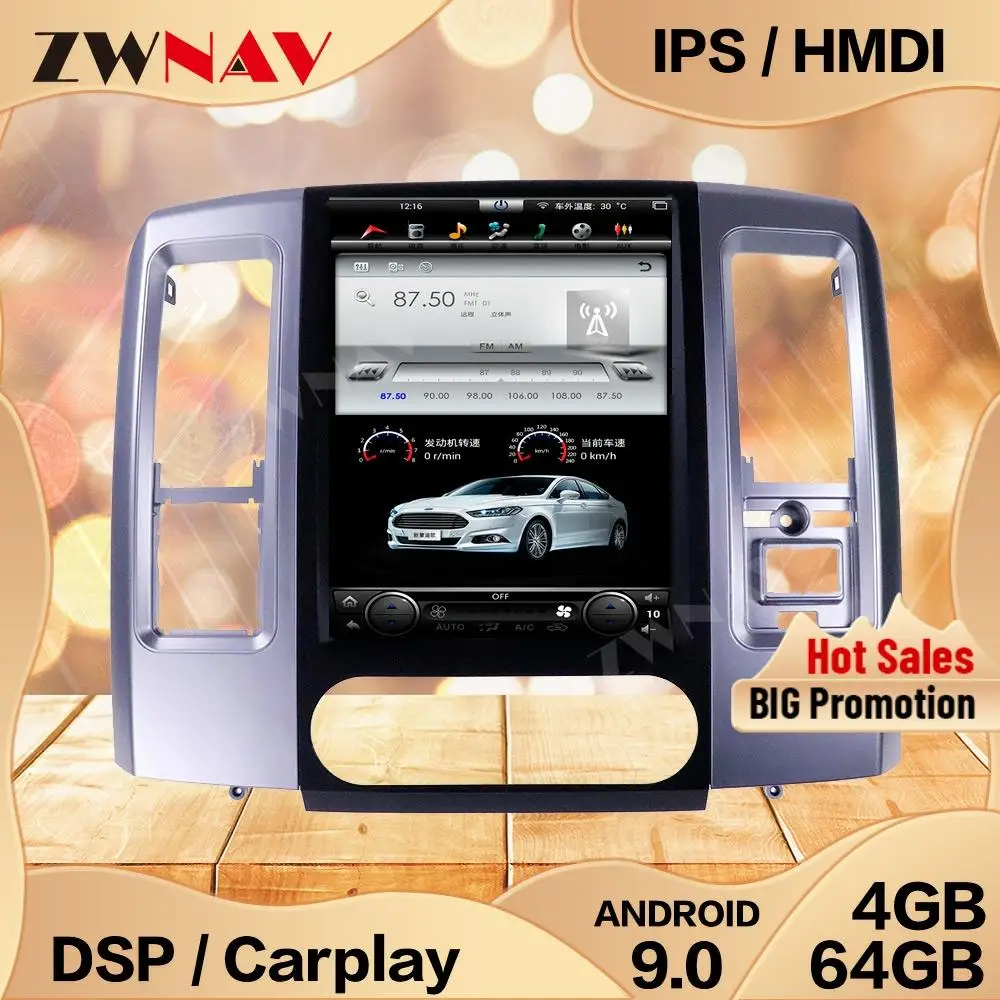 Tesla Screen For Dodge RAM 1500 2500 2008 2009 2010 2011 2012 2013 2014 2015 2016 2017 2018 2019 Android GPS Audio Radio Stereo
Tesla Screen For Dodge RAM 1500 2500 2008 2009 2010 2011 2012 2013 2014 2015 2016 2017 2018 2019 Android GPS Audio Radio Stereo