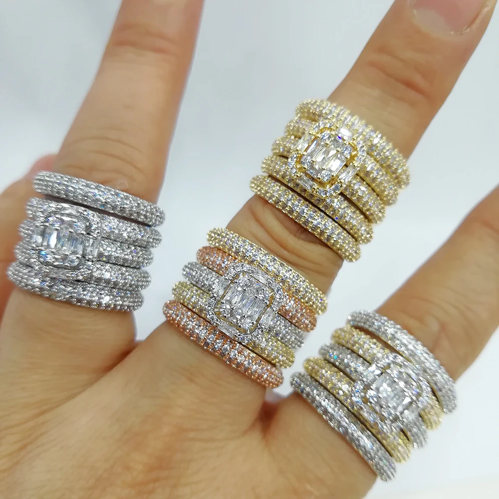 GODKI 2020 Luxury BIG BOLD 5 in 1 Stacks Rings for Women Bridal Engagement Wedding Baguette Cubic Zirconia CZ Accessories Rings
GODKI 2020 Luxury BIG BOLD 5 in 1 Stacks Rings for Women Bridal Engagement Wedding Baguette Cubic Zirconia CZ Accessories Rings