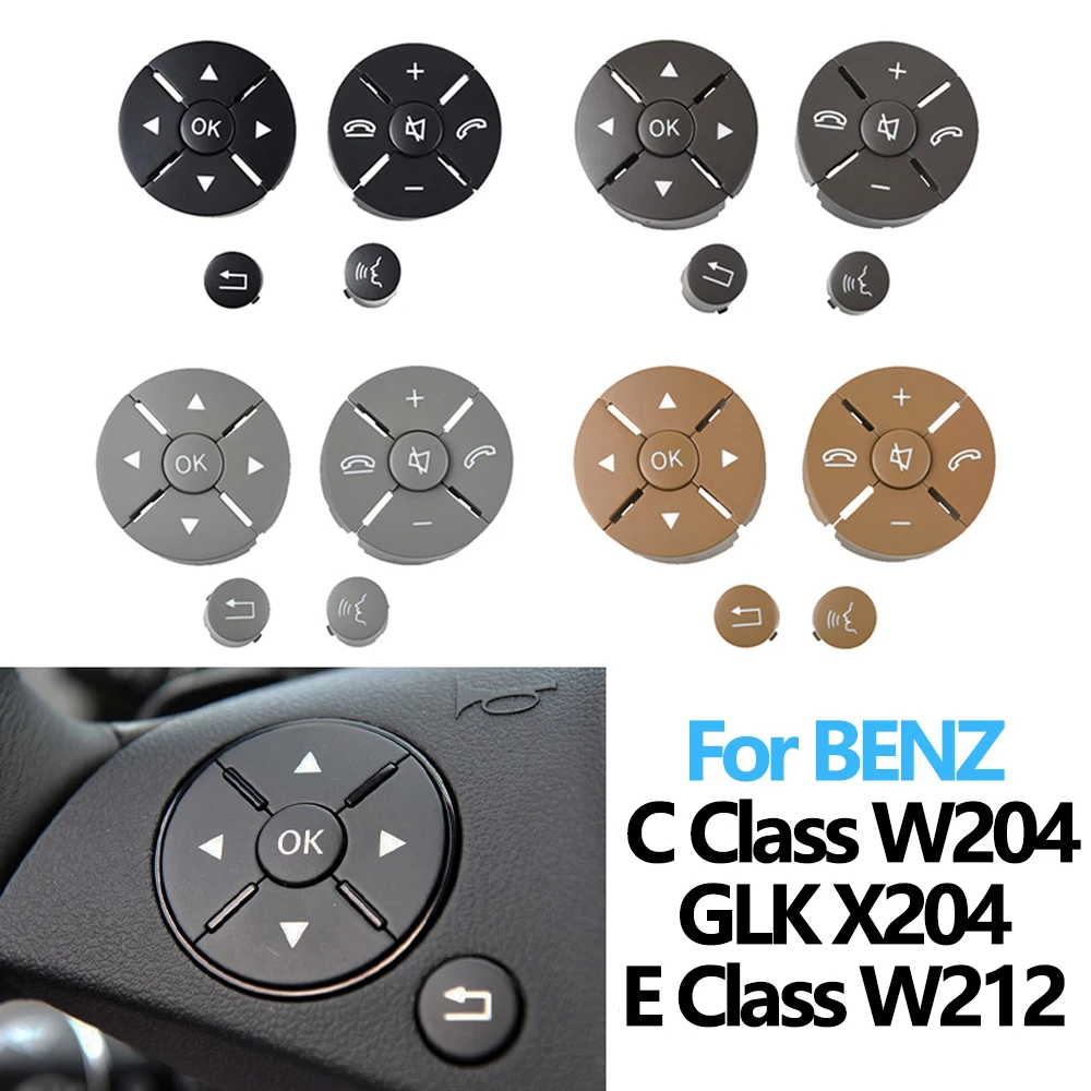 Left Right Car Multi-function Steering Wheel Buttons Cover Trim Repair Kit Replacement For Benz W204 W207 W212 GLK204 2007-2013
Left Right Car Multi-function Steering Wheel Buttons Cover Trim Repair Kit Replacement For Benz W204 W207 W212 GLK204 2007-2013