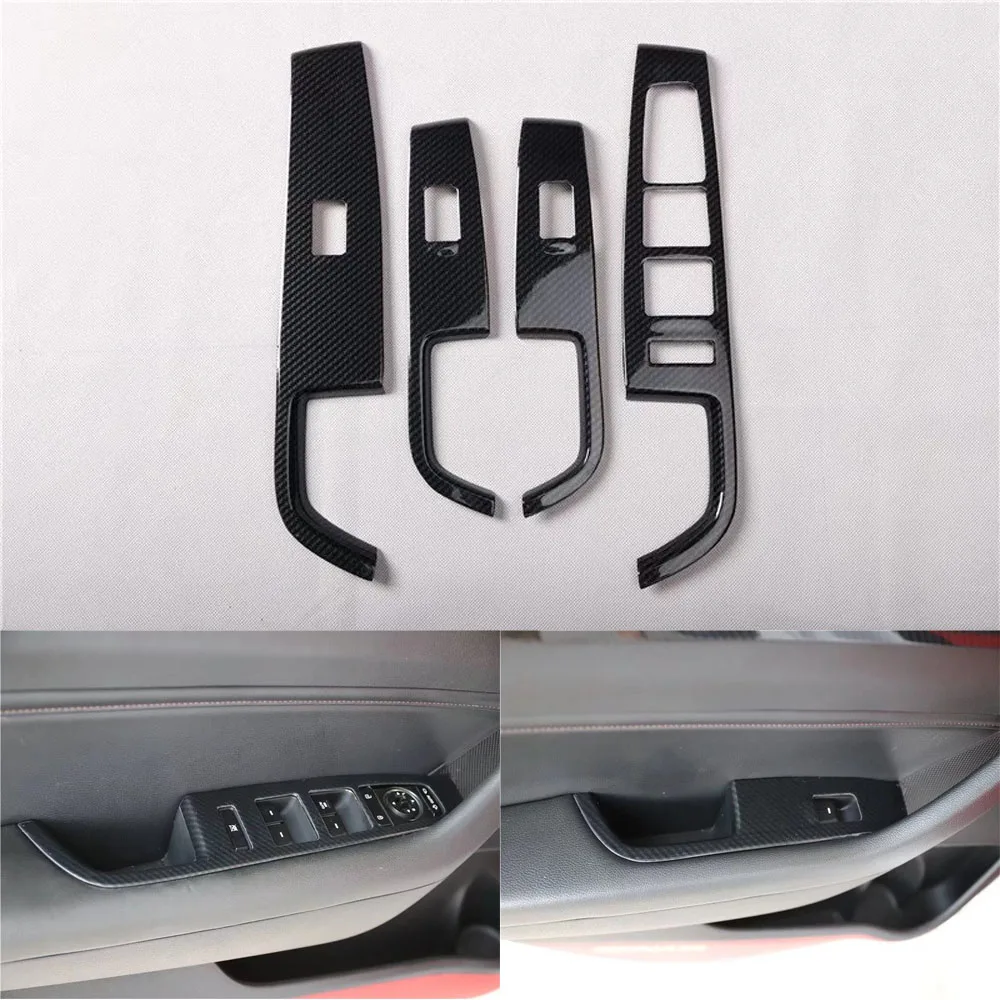 

For Hyundai Sonata 9th 2015-2018 LHD Car Door Armrest Window Lift Switch Panel Cover Trim Styling Auto Molding Accessories 4pcs