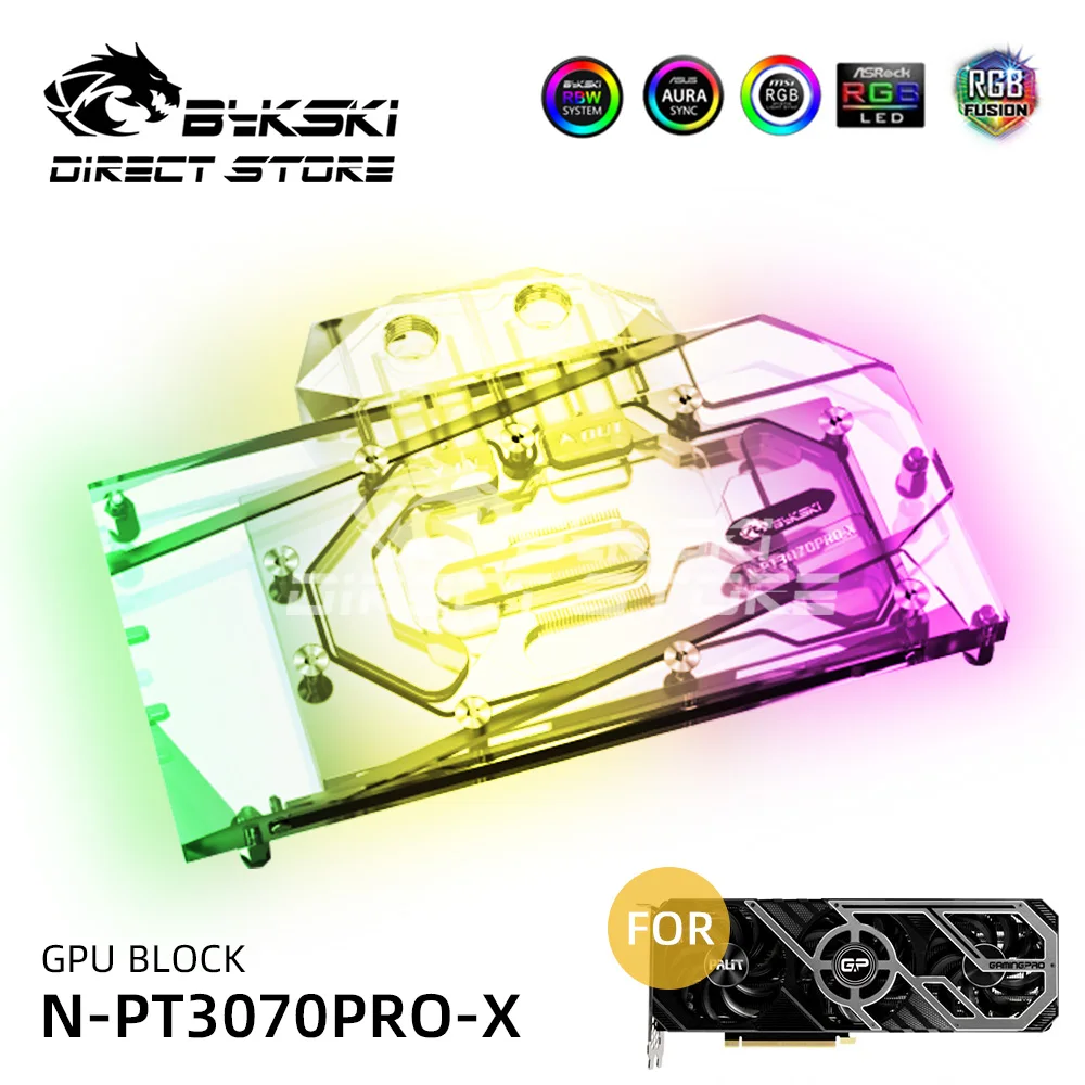 Bykski полный охват RGB GPU Блок для Palit GeForce RTX3070 GamingPro OC VGA воды блок жидкостного охлаждения радиатора N-PT3070PRO-X
Bykski полный охват RGB GPU Блок для Palit GeForce RTX3070 GamingPro OC VGA воды блок жидкостного охлаждения радиатора N-PT3070PRO-X