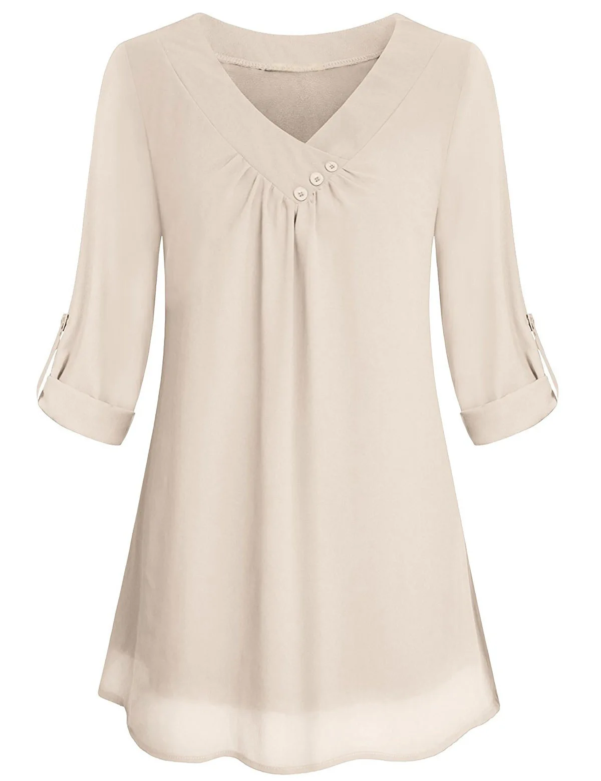 Spring/summer 2021 New Chiffon Shirt Button Decoration V-neck Shirt Top Women Solid Color Blouse
Spring/summer 2021 New Chiffon Shirt Button Decoration V-neck Shirt Top Women Solid Color Blouse