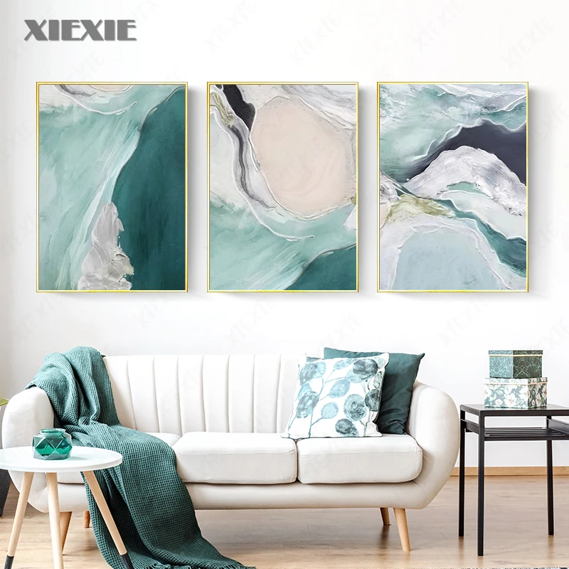 Nordic Abstract Green Sea Rivers Mountains Canvas Art Painting Print Poster Wall Picture Living Room Office Simple Decoration
Nordic Abstract Green Sea Rivers Mountains Canvas Art Painting Print Poster Wall Picture Living Room Office Simple Decoration