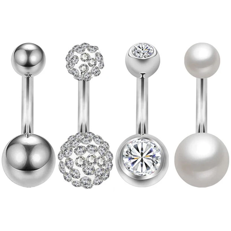 4Pcs/lot Sexy Dangling Navel Belly Button Ring 14G Double Round Cubic Zirconia 316L Surgical Steel Belly Piercing Jewelry
4Pcs/lot Sexy Dangling Navel Belly Button Ring 14G Double Round Cubic Zirconia 316L Surgical Steel Belly Piercing Jewelry
