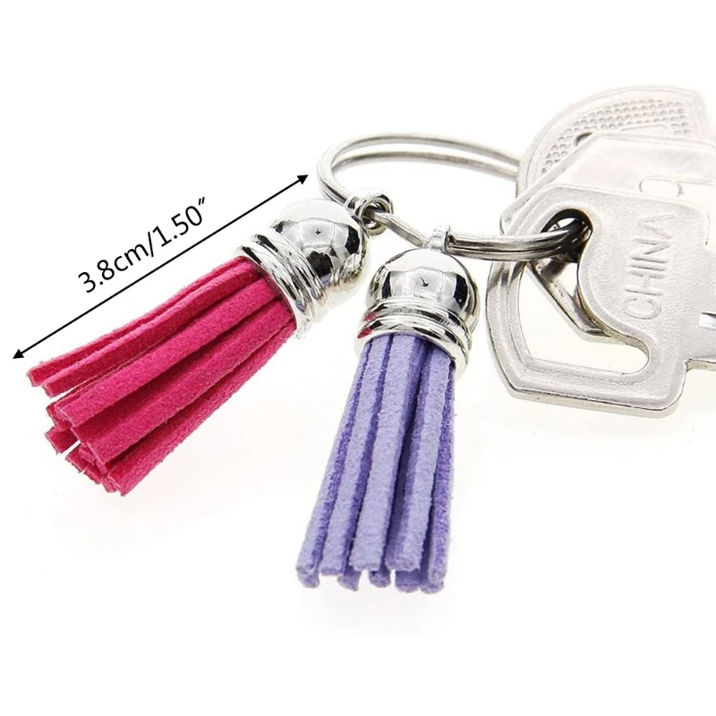 50pcs Velvet Tassel Pendants Jewelry Faux Suede Tassel with for Keychain Straps DIY Accessories
50pcs Velvet Tassel Pendants Jewelry Faux Suede Tassel with for Keychain Straps DIY Accessories