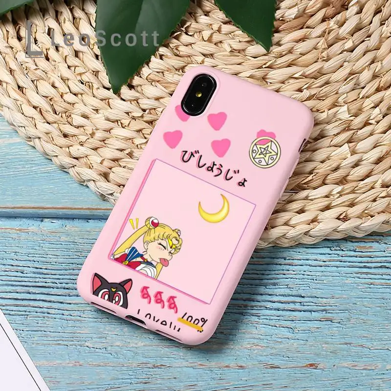 Cute Japanese Anime Sailor Moon Phone Case Candy Color for iPhone 11 12 mini pro XS MAX 8 7 6 6S Plus X 5S SE 2020 XR Cover
Cute Japanese Anime Sailor Moon Phone Case Candy Color for iPhone 11 12 mini pro XS MAX 8 7 6 6S Plus X 5S SE 2020 XR Cover