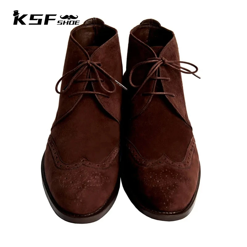 KSF SHOE Luxury Designer Brogue Chelsea Winter Boots Shoes Men Original Fashion Business Office Genuine Leather Men Boots Shoes
KSF SHOE Luxury Designer Brogue Chelsea Winter Boots Shoes Men Original Fashion Business Office Genuine Leather Men Boots Shoes