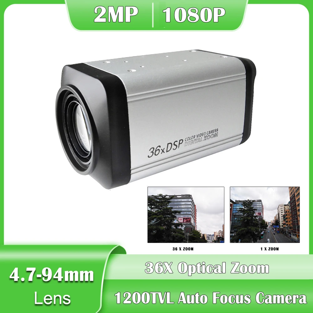 2MP 1080P HD AHD камера 36X оптический зум DSP цветная автофокусировка 1200TVL коробка Камера -