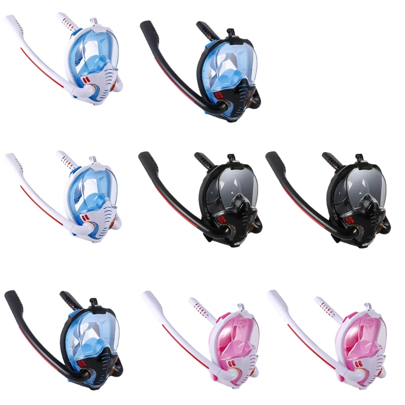 Diving Mask Snorkel Mask Underwater Anti Fog Full Face Snorkeling Mask Women Men Kids Swimming Scuba Diving Equipment
Diving Mask Snorkel Mask Underwater Anti Fog Full Face Snorkeling Mask Women Men Kids Swimming Scuba Diving Equipment
