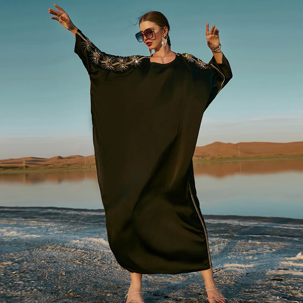 Рамадан, женское платье, Дубай, Abayas, вечернее платье, элегантные африканские вечерние платья, Boubou Robe Djellaba Femme