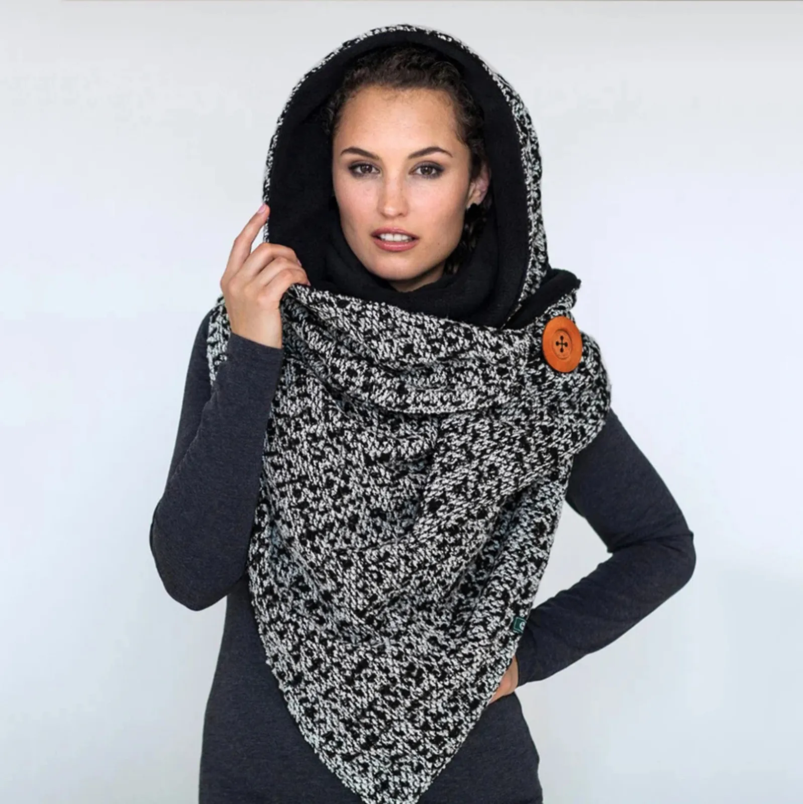 Womens Winter Cotton Warm Scarves Ladies Vintage Button Soft Wrap Shawls With Hooded Warmer Neckerchief Bufanda Mujer A40
Womens Winter Cotton Warm Scarves Ladies Vintage Button Soft Wrap Shawls With Hooded Warmer Neckerchief Bufanda Mujer A40