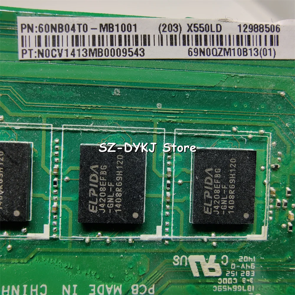 Материнская плата для ноутбука ASUS X550LD с процессором SR16Z I7-4500U материнская REV 2 0 |
