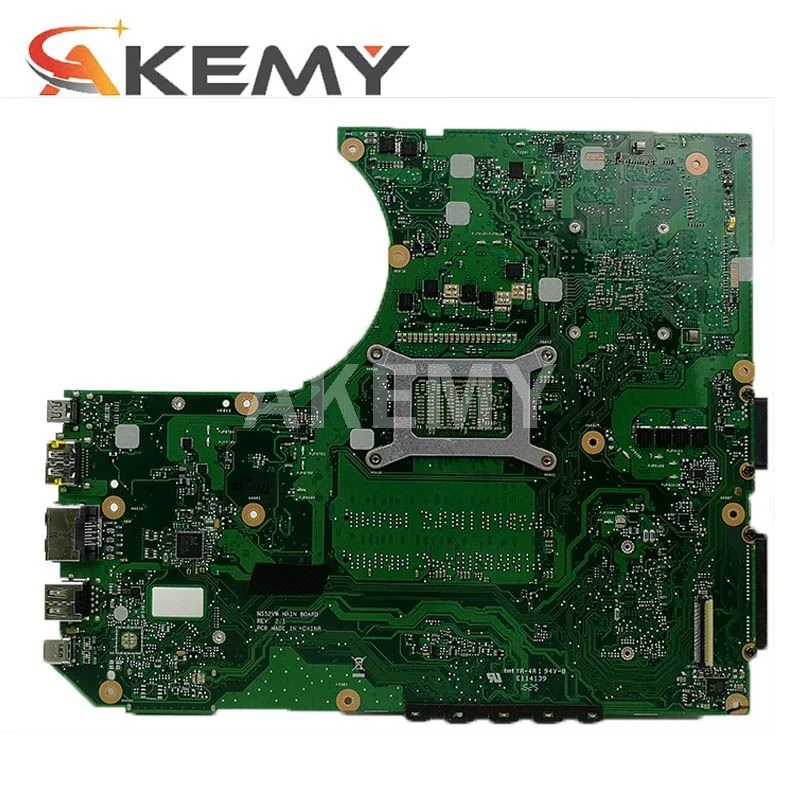 Akemy NEW N552VW Laptop motherboard For Asus N552VX N552VW N552V Test original mainboard i7-6700HQ GTX960M V4G GPU
Akemy NEW N552VW Laptop motherboard For Asus N552VX N552VW N552V Test original mainboard i7-6700HQ GTX960M V4G GPU
