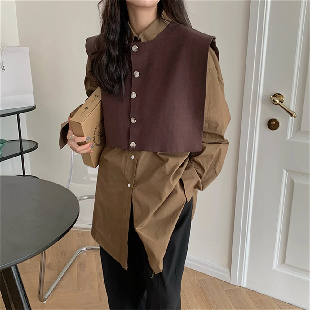 동대문 New Women Gentle Two Piece Sets Tops All Match 2021 Loose Solid Elegant Autumn Shirts Lapel Chic Hot Office Lady Vest
동대문 New Women Gentle Two Piece Sets Tops All Match 2021 Loose Solid Elegant Autumn Shirts Lapel Chic Hot Office Lady Vest