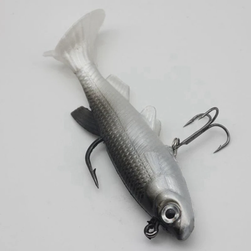 10 Pieces Soft Fishing Lure Wobbler Swimbait Silicone Artificial Bait Carp Fishing Lead Jig Fish 14G/8cm 
10 Pieces Soft Fishing Lure Wobbler Swimbait Silicone Artificial Bait Carp Fishing Lead Jig Fish 14G/8cm