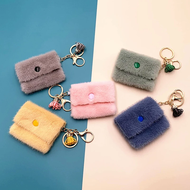 Mini Coin Purse Decorative Multifunctional Key Chain Mini Candy Color Coin Purse Plush Coin Purse Key Case
Mini Coin Purse Decorative Multifunctional Key Chain Mini Candy Color Coin Purse Plush Coin Purse Key Case
