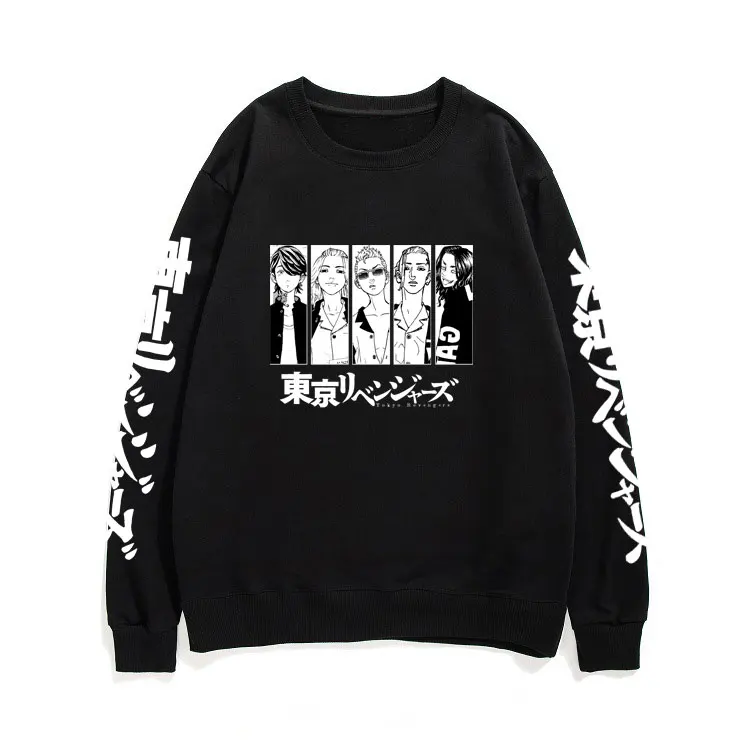 Japan Anime Tokyo Revengers Character Print Sweatshirt Men Hipster Pullovers Hip Hop Harajuku Pullover Original Style Tracksuit
Japan Anime Tokyo Revengers Character Print Sweatshirt Men Hipster Pullovers Hip Hop Harajuku Pullover Original Style Tracksuit