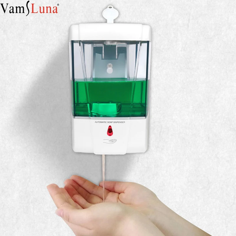 700ml Capacity Automatic Soap Dispenser Touchless Sensor Hand Sanitizer Detergent Dispenser Wall Mounted For Washroom Kitchen
700ml Capacity Automatic Soap Dispenser Touchless Sensor Hand Sanitizer Detergent Dispenser Wall Mounted For Washroom Kitchen