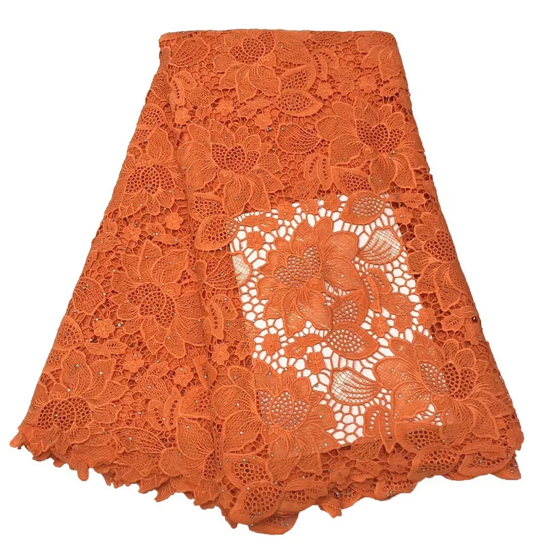 RED African Lace Fabric 2021 Embroidered French Cord Guipure Lace Fabric High Quality French Tulle Lace Fabric For Wedding Party
RED African Lace Fabric 2021 Embroidered French Cord Guipure Lace Fabric High Quality French Tulle Lace Fabric For Wedding Party