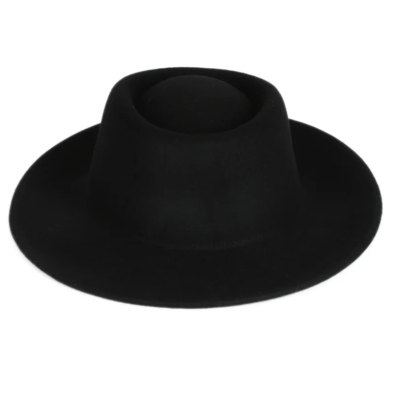 Wholesale Women and Men Vintage Winter Felt Caps Solid Color Flat Wide Brim Wool Fedora Hats For Lady
Wholesale Women and Men Vintage Winter Felt Caps Solid Color Flat Wide Brim Wool Fedora Hats For Lady
